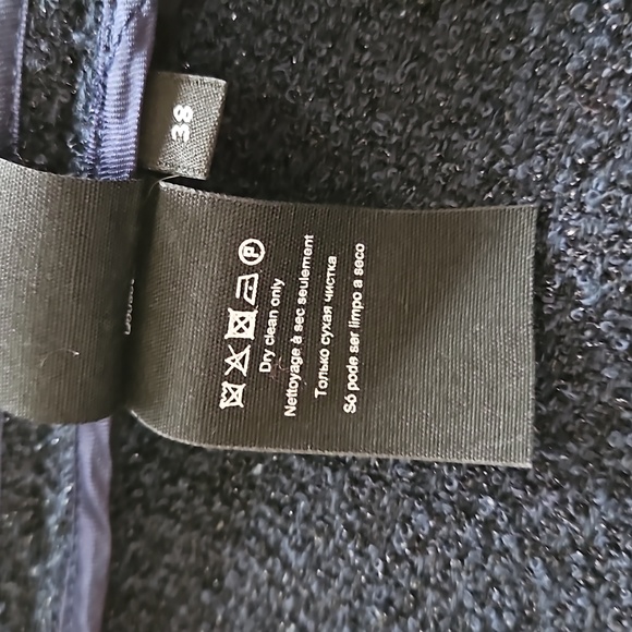 VINTAGE MALENE BIRGER FRINGED LINEN BLEND  BLAZER - Picture 12 of 16